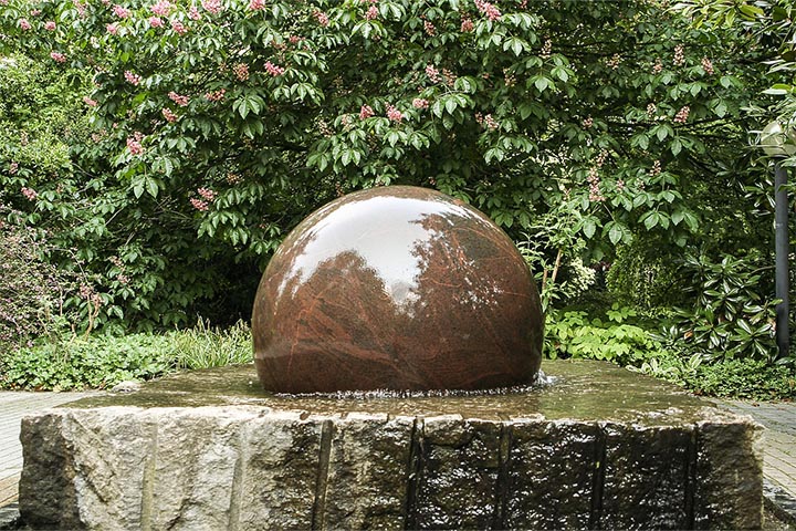 concrete water feature